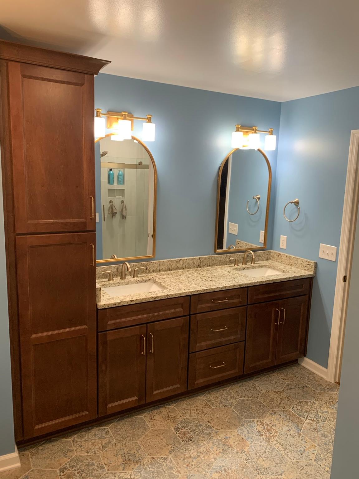 KHS vanity bathroom installation